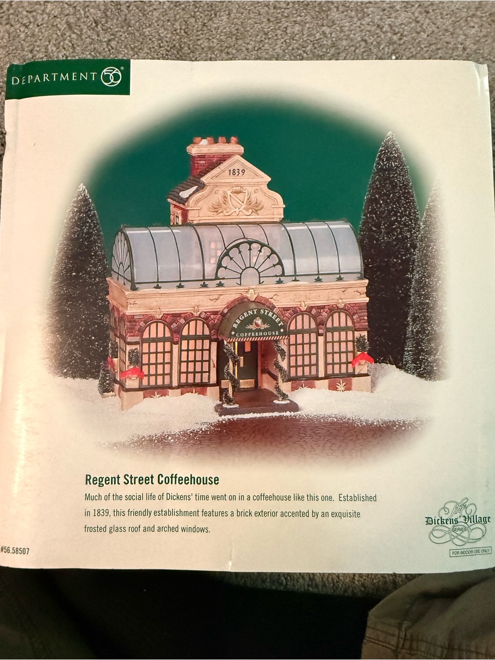 Department 56 Regent Street Coffeehouse